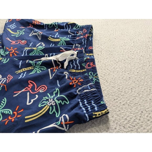 Chubbies Swim Trunks XL Neon Lights Flamingos Shorts 5.5 Tropical Beach Liner - Picture 14 of 14